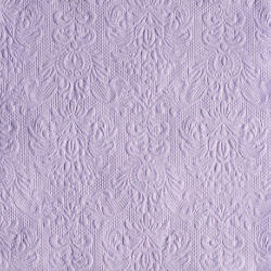 Ambiente Elegance lavender dombornyomott papírszalvéta 40x40cm, 15db-os