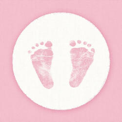 Ambiente Baby Steps Girl papírszalvéta 33x33cm, 20db-os - perfectodekor