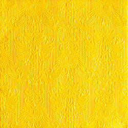 Ambiente Elegance yellow dombornyomott papírszalvéta 33x33cm, 15db-os