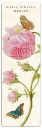 Fridolin Könyvjelző 5x16cm, Maria Sibylla Merian: Rose, bright pink - perfectodekor