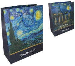 Hanipol Carmani Ajándéktáska papír 20x25x10cm, Van Gogh: Csillagos éj/Csillagos éj a Rhone folyó felett