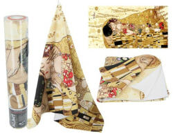 Hanipol Törölköző 70x140cm, 35% pamut-65% polyester, Klimt: The Kiss, krém