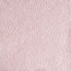 Ambiente Elegance pearl pink dombornyomott papírszalvéta 40x40cm, 15db-os