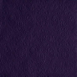 Ambiente Elegance violet dombornyomott papírszalvéta 40x40cm, 15db-os