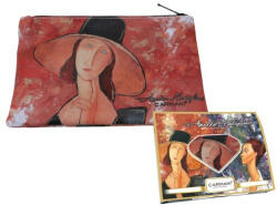 Hanipol Carmani Műbőr neszesszer 22x16, 5x1cm, Modigliani: Jeanne Hebuterne kalapban