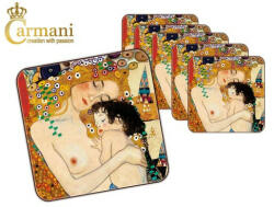 Hanipol Carmani Parafa poháralátét 10x10cm, Klimt: Anya és gyermeke
