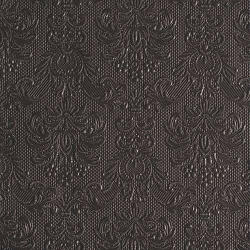 Ambiente Elegance Dark Grey dombornyomott papírszalvéta 40x40cm, 15db-os