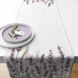 Ambiente Lavender Shades White asztali futó 40x150cm, 100% pamut
