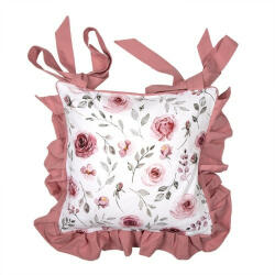 Clayre & Eef Székpárnahuzat 40x40cm, 100% pamut, Rustic Rose - perfectodekor