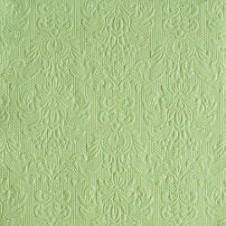 Ambiente Elegance Pale Green dombornyomott papírszalvéta 40x40cm, 15db-os
