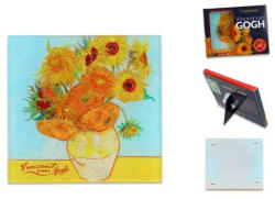 Hanipol Carmani Üveg poháralátét 10, 5x10, 5cm, Van Gogh: Napraforgók - perfectodekor - 3 690 Ft