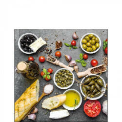 Ambiente Mediterranean Food papírszalvéta 25x25cm, 20db-os - perfectodekor