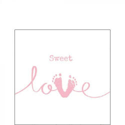 Ambiente Sweet Love Girl papírszalvéta 25x25cm, 20db-os - perfectodekor