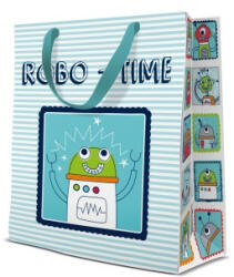 Paw Robo-Time papír ajándéktáska medium 20x25x10cm