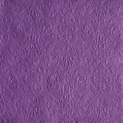 Ambiente Elegance purple dombornyomott papírszalvéta 40x40cm, 15db-os