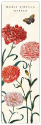 Fridolin Könyvjelző 5x16cm, Maria Sibylla Merian: Carnation - perfectodekor