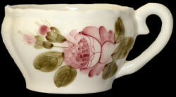 Vanilia Romantikus rózsás teáscsésze, kerámia, kézzel festett