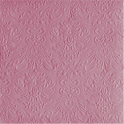 Ambiente Elegance Pale Rose dombornyomott papírszalvéta 40x40cm, 15db-os