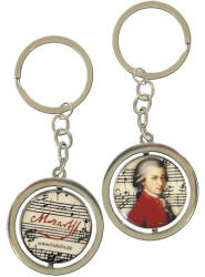Fridolin Kulcstartó fémkarika kétoldalas, Mozart