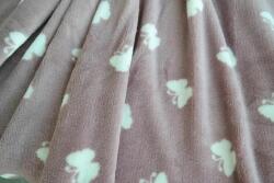 Amadeus pillangós takaró mályvaszínű, 130x170cm