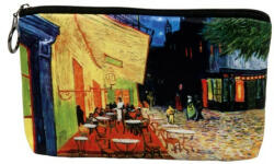Fridolin Kozmetikai táska 19x2, 5x13cm, polyester, Van Gogh: Kávéház éjjel