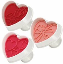 Tescoma DELÍCIA Batoane de biscuiți cu sigiliu, 3 bucăți, inimioare (630856.00)