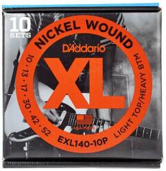 D'Addario EXL140-10P 10-52 10db-os húrszett