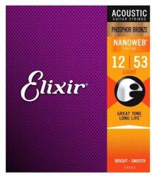 Elixir Phosphor Bronze NanoWeb 12-53 Light - 16052