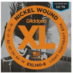 D'Addario EXL140-8 Nickel Wound 10-74