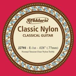 D'Addario Single Nylon "E1" J2701 Student Nylon Classical - Szálhúr