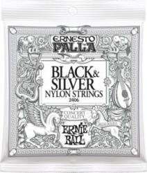 Ernie Ball 2406 Ernesto Palla Black & Silver Medium - gitarcentrum