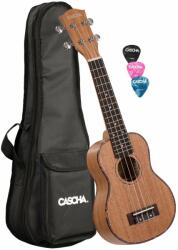 Cascha HH 2026 Premium Mahogany Soprano Ukulele Set - gitarcentrum