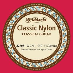 D'Addario Single Nylon "G" J2703 Student Nylon Classical - Szálhúr