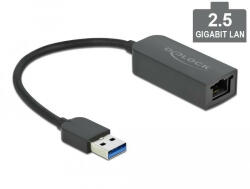 DELOCK USB A-típusú adapter apa 2, 5 Gigabit LAN kompakt (66646) - tobuy