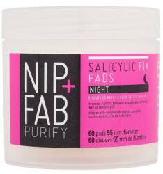 Nip + Fab Purify Salicylic Fix Night Pads șervețele faciale Dsischete pentru curățare facială de noapte 60 buc. pentru femei