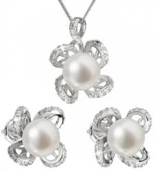 Evolution Group Set luxos din argint cu perle reale Pavona 29016.1(cercei, lănțișor, pandantiv)