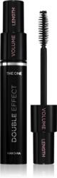 Oriflame The One Double Effect mascara pentru extensie, rotunjire si volum perie 2 in 1 culoare Black 8 ml