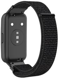gigapack Huawei Band 7 pótszíj (egyedi méret, nylon, tépőzáras, légáteresztő) fekete (GP-126407)