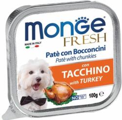 Monge Fresh hrană umedă pentru câini sub formă de pate, curcan 100 g