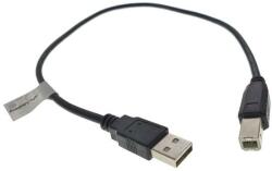 Lanberg Cablu USB 2.0 pentru imprimanta, Lanberg 42867, lungime 50cm, USB-A tata la USB-B tata, negru (CA-USBA-10CC-0005-BK)