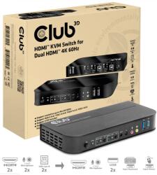 Club 3D HDMI KVM Switch For Dual HDMI 4K 60Hz (CSV-1382)