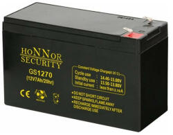 SOLLEYSEC Honnor Security HS12-7 12V/7Ah zárt gondozásmentes AGM akkumulátor (HS12-7)