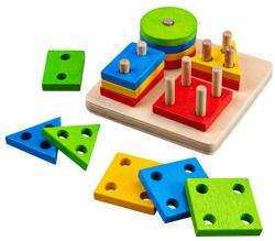 Bigjigs Toys Joc de sortare - 4 forme geometrice (5671)