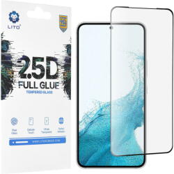 LITO Folie pentru Samsung Galaxy S22 Plus 5G / S23 Plus - Lito 2.5D FullGlue Super Thin Glass - Black (KF239188) - vexio