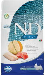 Farmina Hrana pentru caini adulti de talie mica N&D Ocean, cu somon, cod si pepene galben 800 g (PND0080076) - vexio