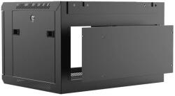 CAYMON Rack cabinet 19" 6 units - 450mm (D), black (WPR406R/B) - vexio