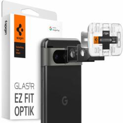 Spigen Glass tR EZ Fit Optik Black 2 Pack Google Pixel 8 üvegfólia (AGL06352)