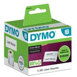 DYMO Etikett, LW nyomtatóhoz, eltávolítható, 41x89 mm, 300 db etikett, DYMO (GD11356) (S0722560)