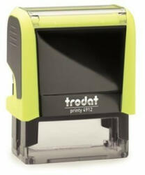 TRODAT Bélyegző, TRODAT Printy 4911, neon citromsárga ház, fekete párnával (IT4911SK) (4911)