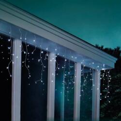 Lumineo LED jégcsap fényfüggöny, elemes, hideg fehér 7m (192 LED) (40101231)